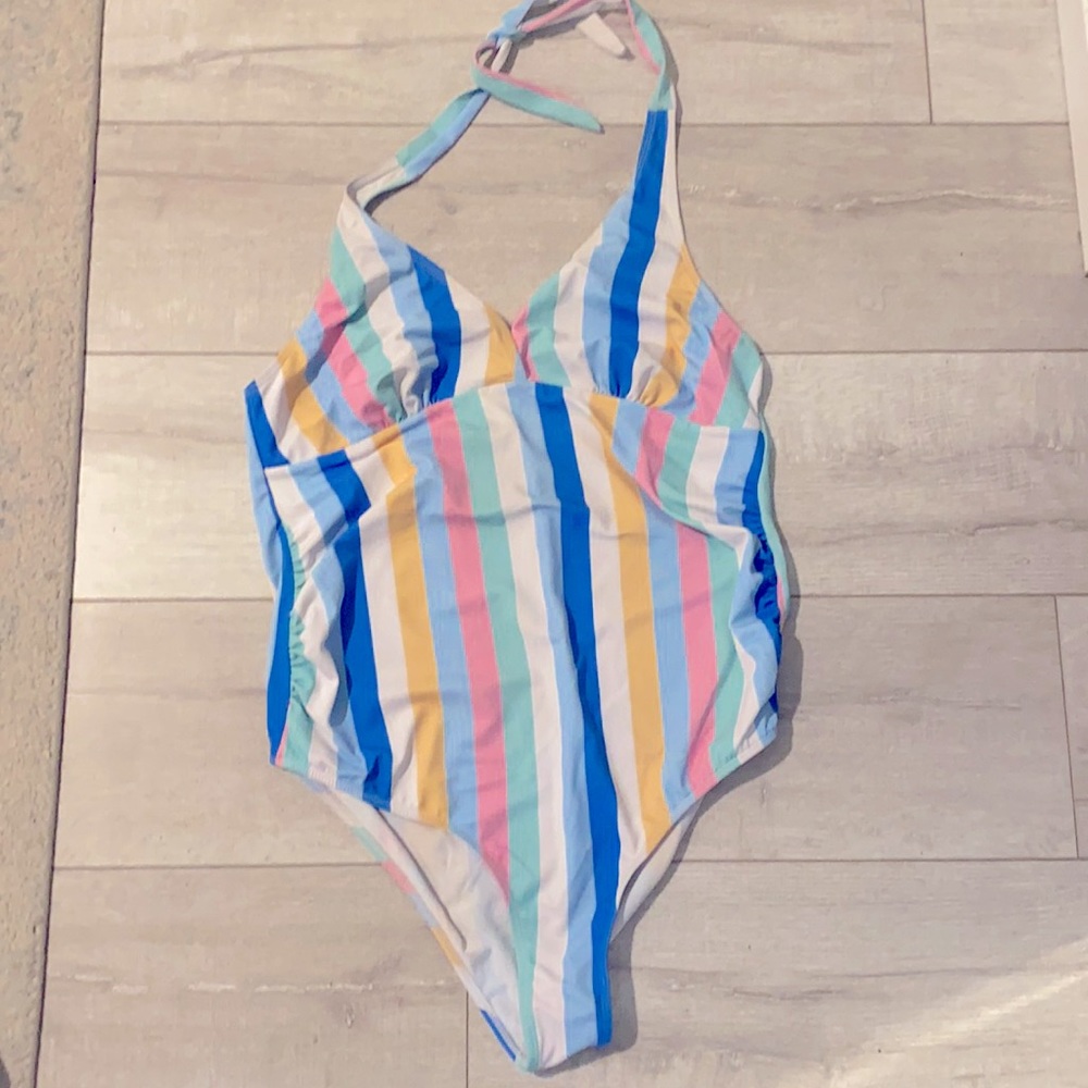 One piece maternity swimsuit